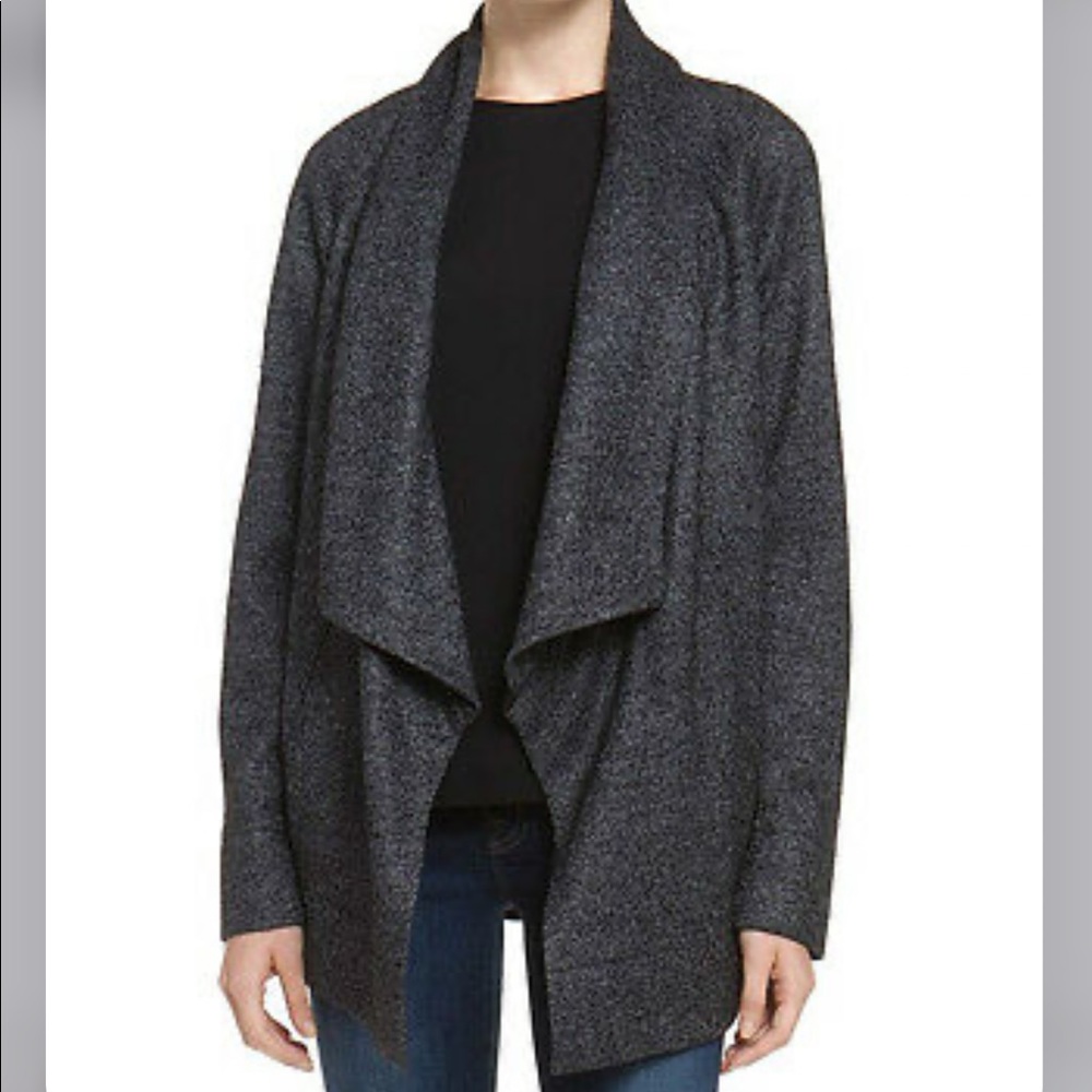 Theory Clarania Brittania Wool Cardigan Sweater Coat